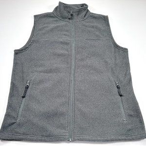 Mountain Khaki Men's Vest Classic Fit Full Zip Gray Large Pockets